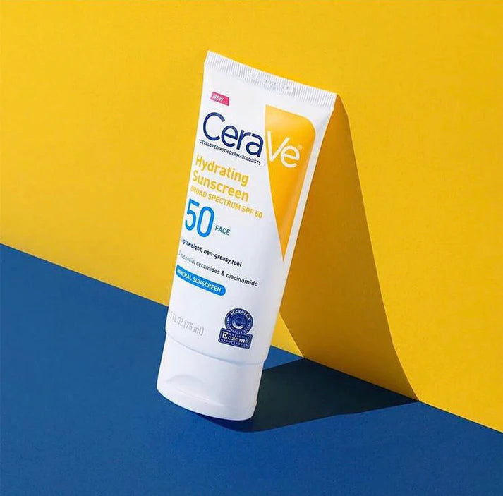 Cera Ve SPF 50 Hydrating Mineral Sunscreen for Face