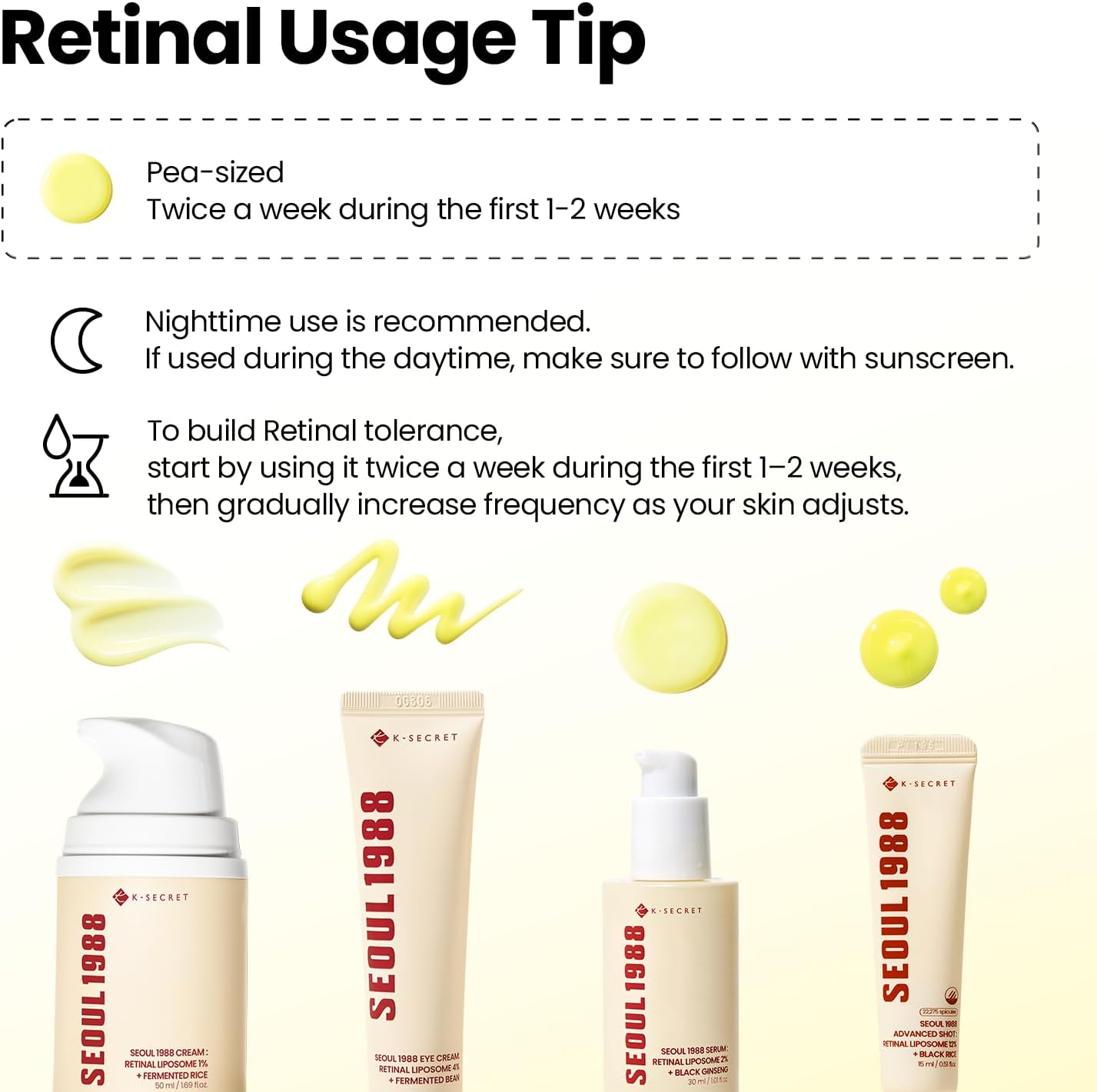 KSECRET SEOUL 1988 Eye Cream : Retinal Liposome 4% + Fermented Bean