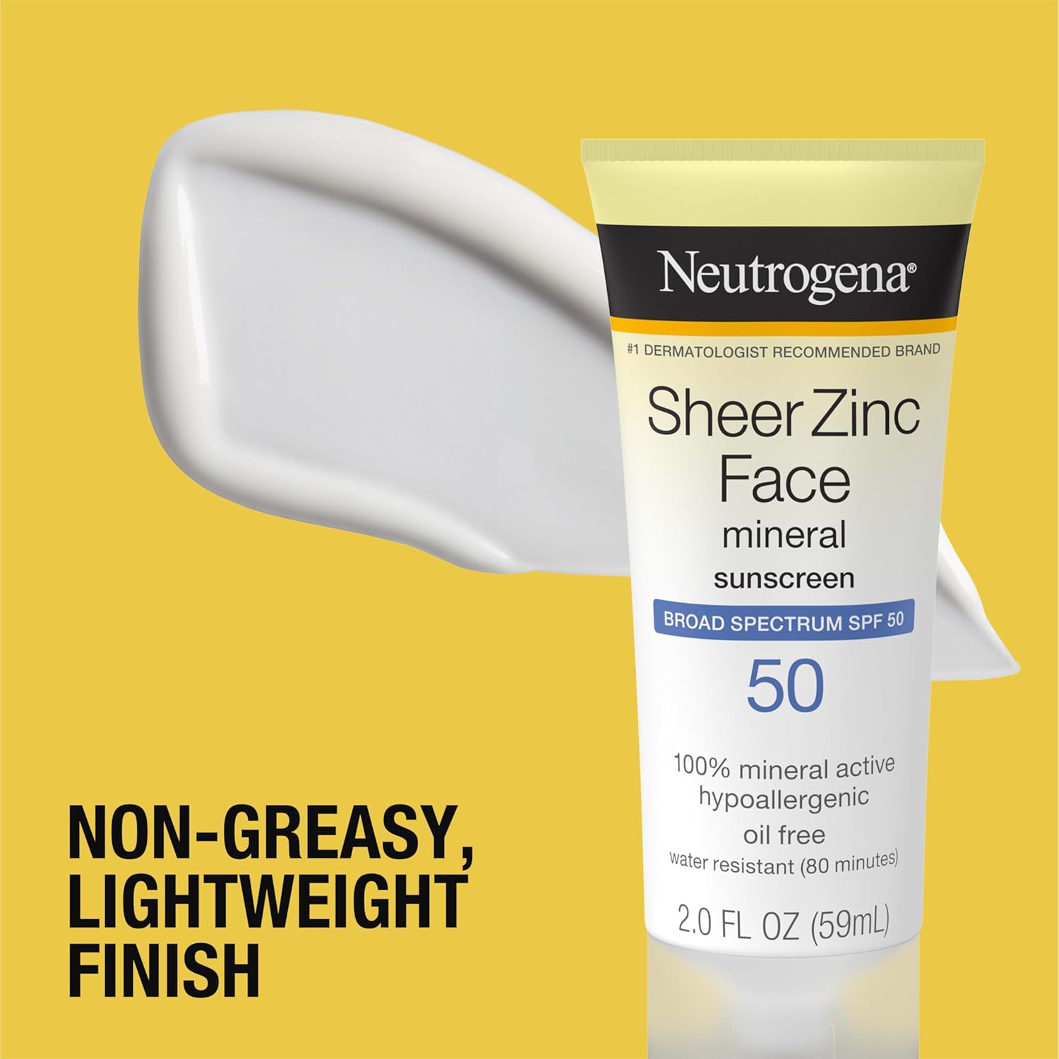 Neutrogena Sheer Zinc Oxide Dry Touch Face Sunscreen SPF 50