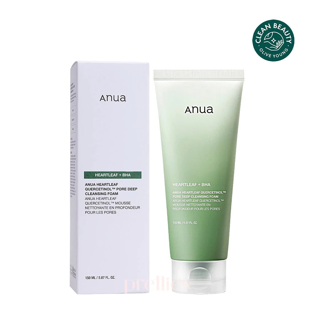 Anua Heartleaf + BHA Quercetinol Deep Cleansing Foam (150ml)