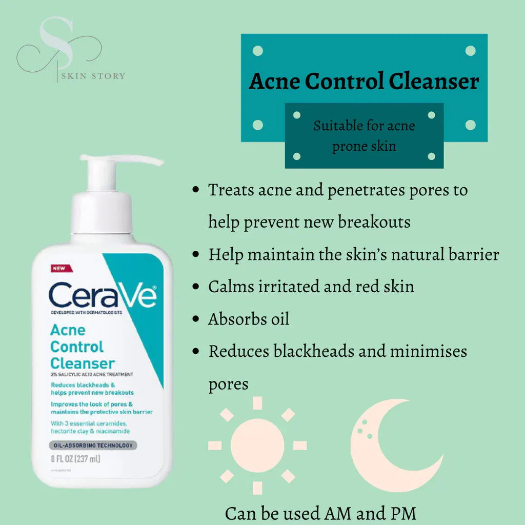 CeraVe Acne Control Cleanser with Salicylic Acid