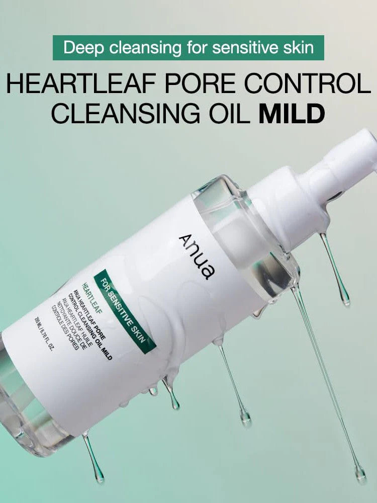 Anua heartleaf Pore Control Cleansing Oil Mild (For sensitive Skin)