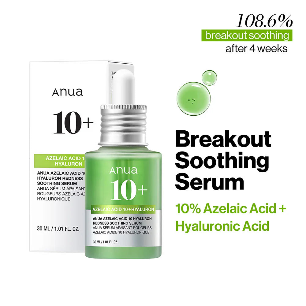 Anua Azelaic 10 + Hyaluron Redness Soothing Serum (30ml)