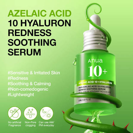 Anua Azelaic 10 + Hyaluron Redness Soothing Serum (30ml)