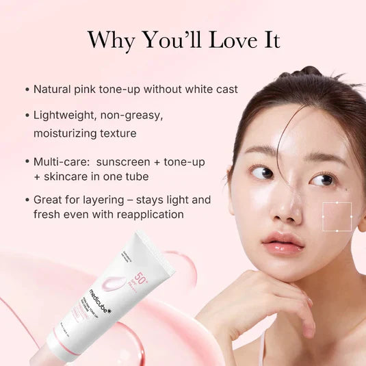 Medicube PDRN Pink Tone Up Sun Cream SPF 50+ PA++++